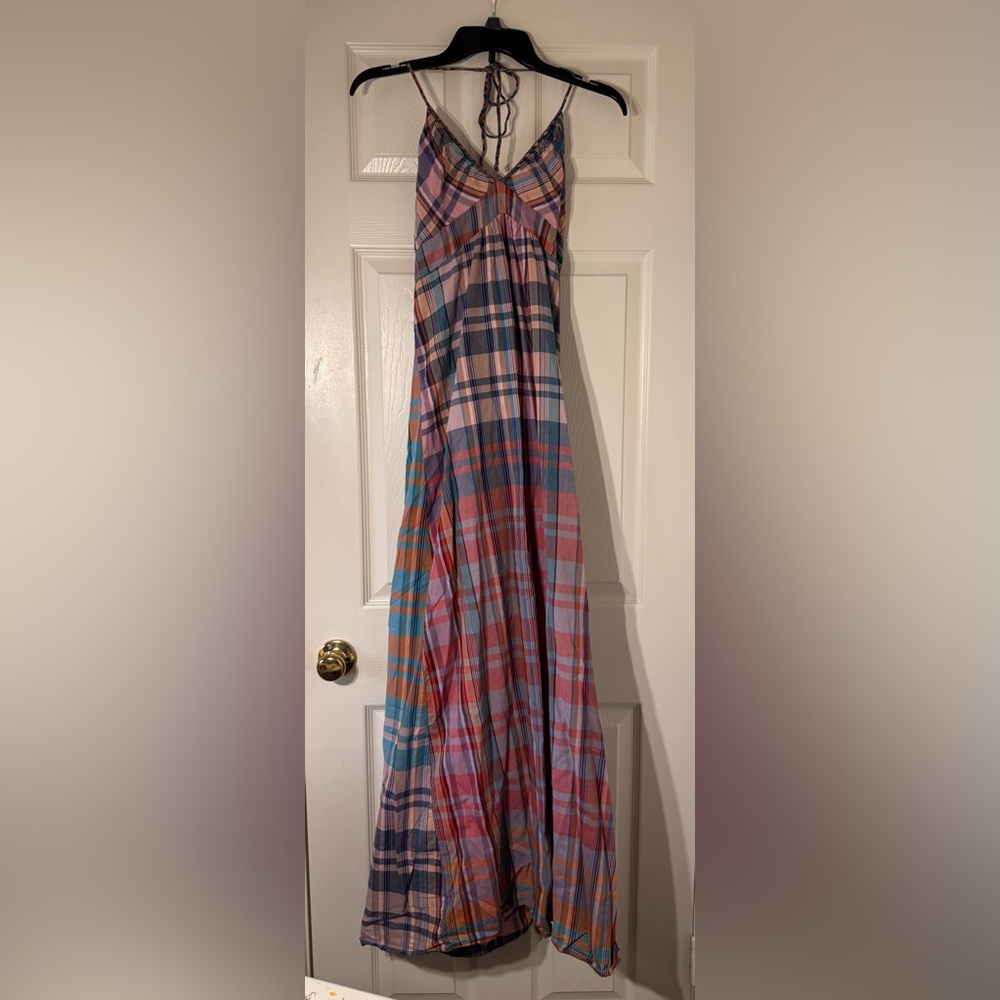 Plaid Maxi Dress, Vintage Mossimo